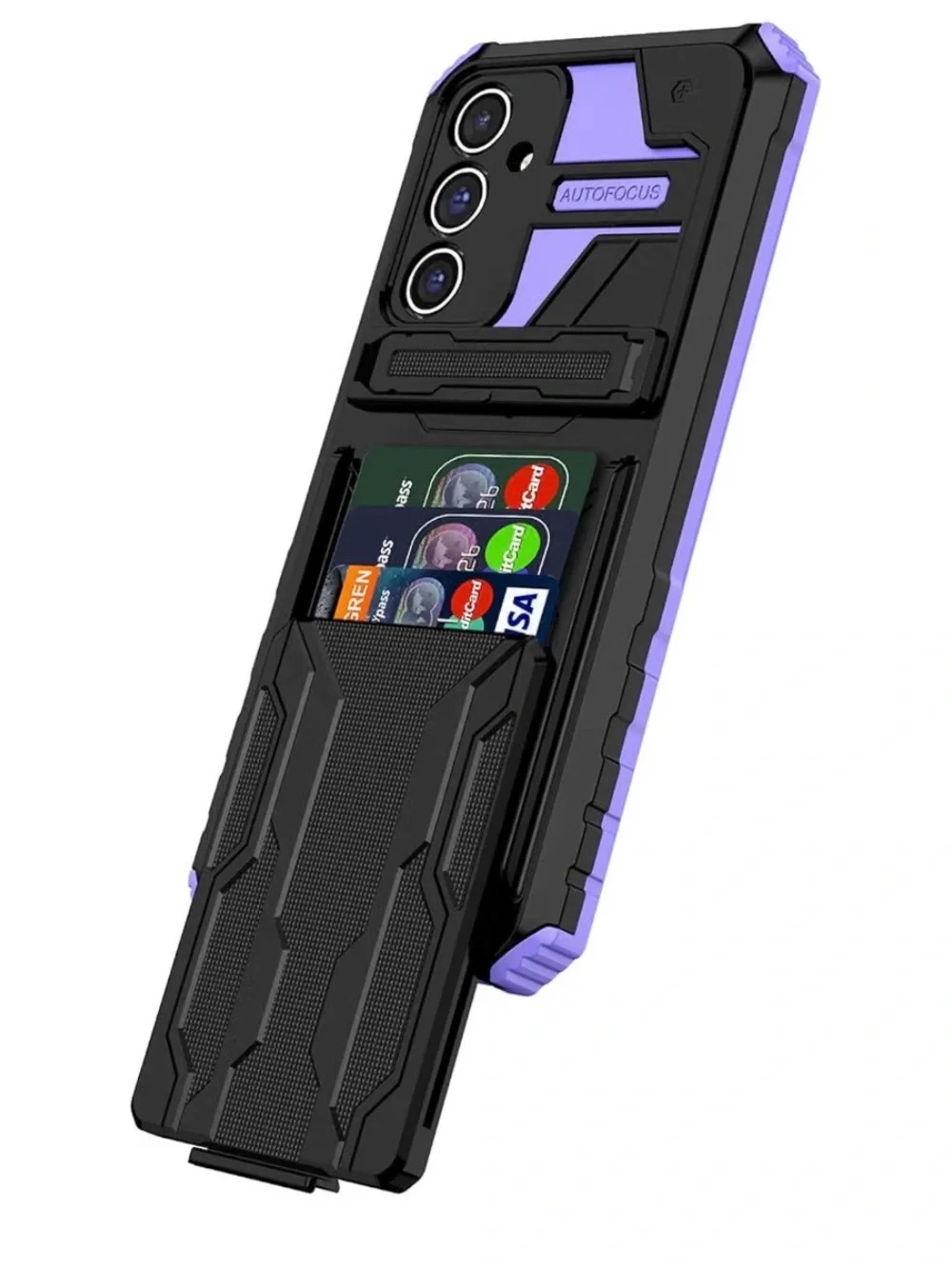 Samsung Protective Phone Case in Purple and Black